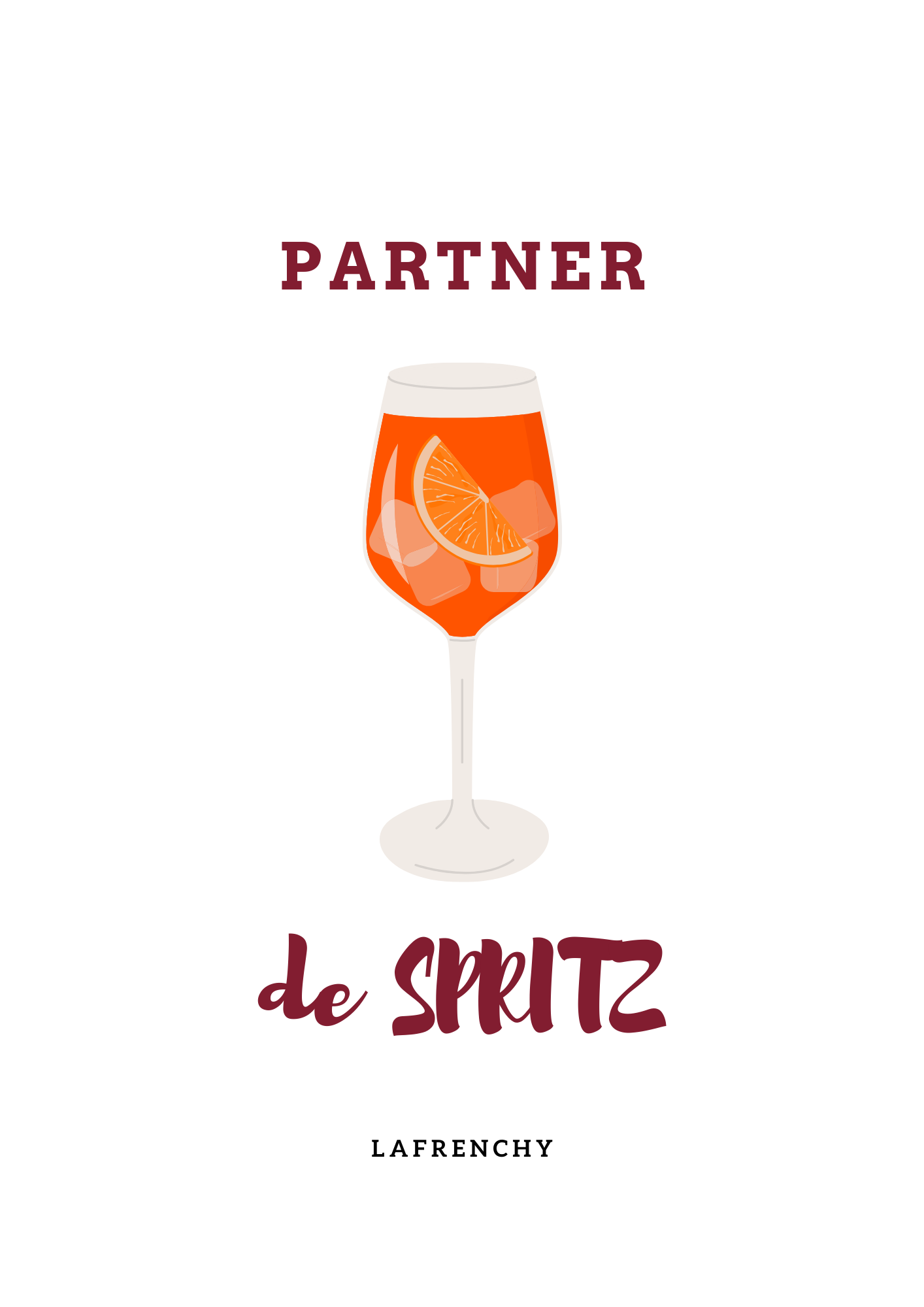 Cadre "Partner de Spritz"